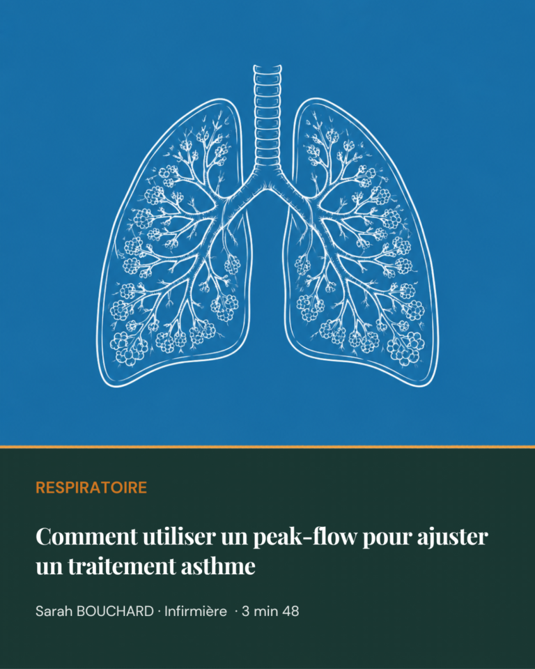 Comment utiliser un peak-flow pour ajuster un traitement asthme